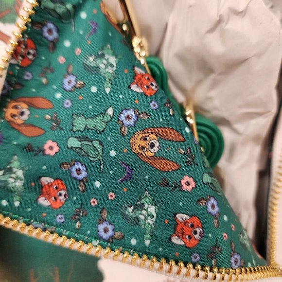 Loungefly Disney Fox and The Hound Classic Story Book Convertible Mini Backpack - Picture 12 of 13